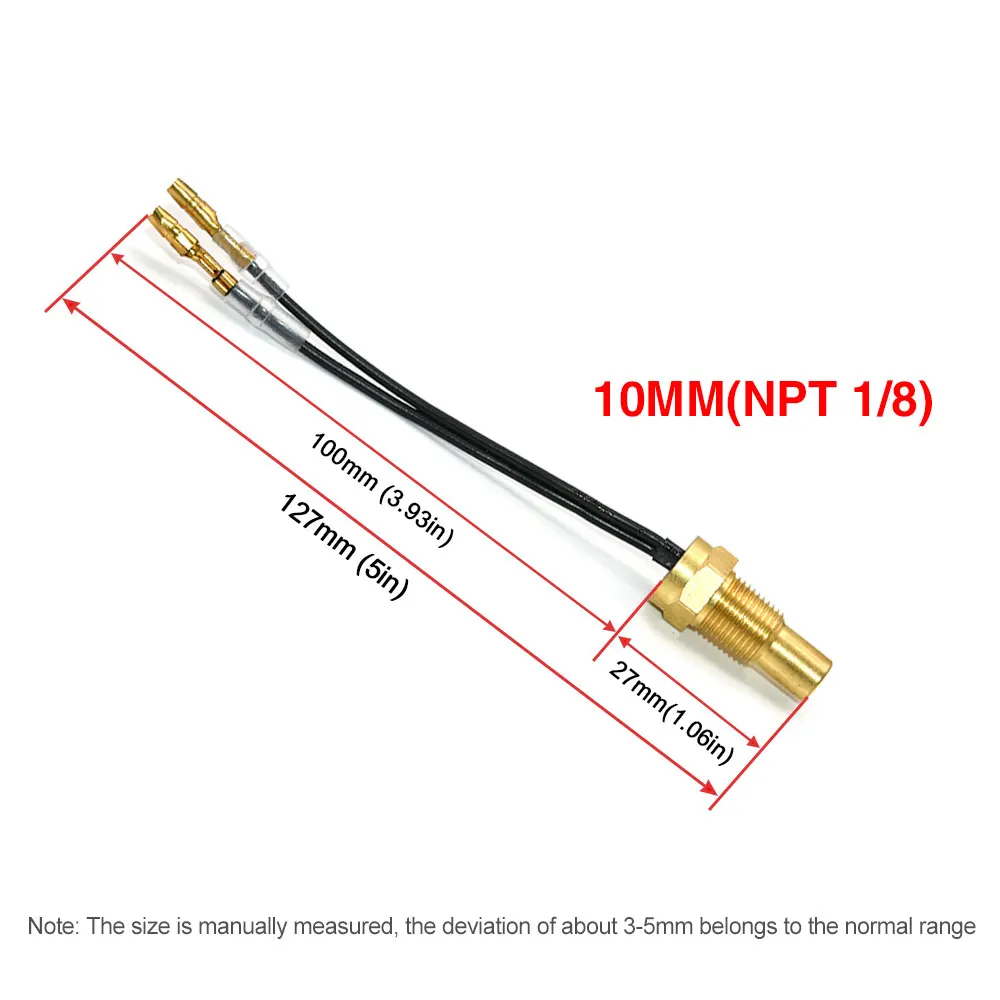 Sensor de temperatura del agua NPT 1/8 para indicador de temperatura