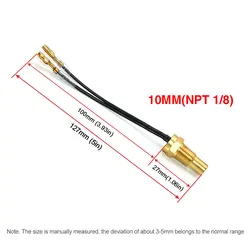 Sensor de temperatura del agua NPT 1/8 para indicador de temperatura
