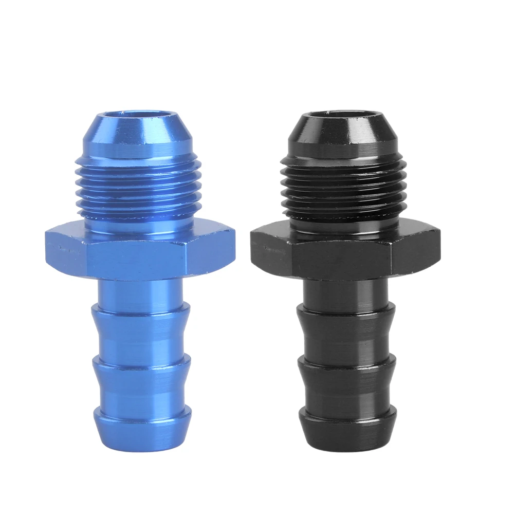 Adaptador recto AN6/AN8 a espiga para manguera de aluminio negro - imagen 3