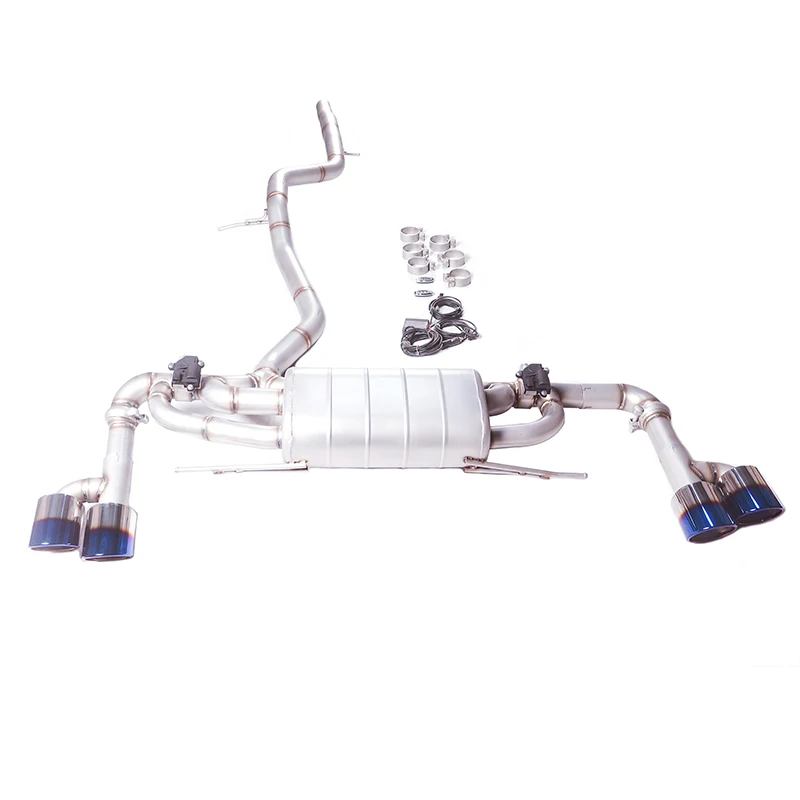 Escape GFC catback válvula activa Audi Q7 2.0T 16-19 acero inox 4 puntas - imagen 4