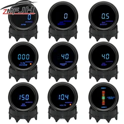 Tacómetro digital 52 mm con presión, temperatura y vacío del motor