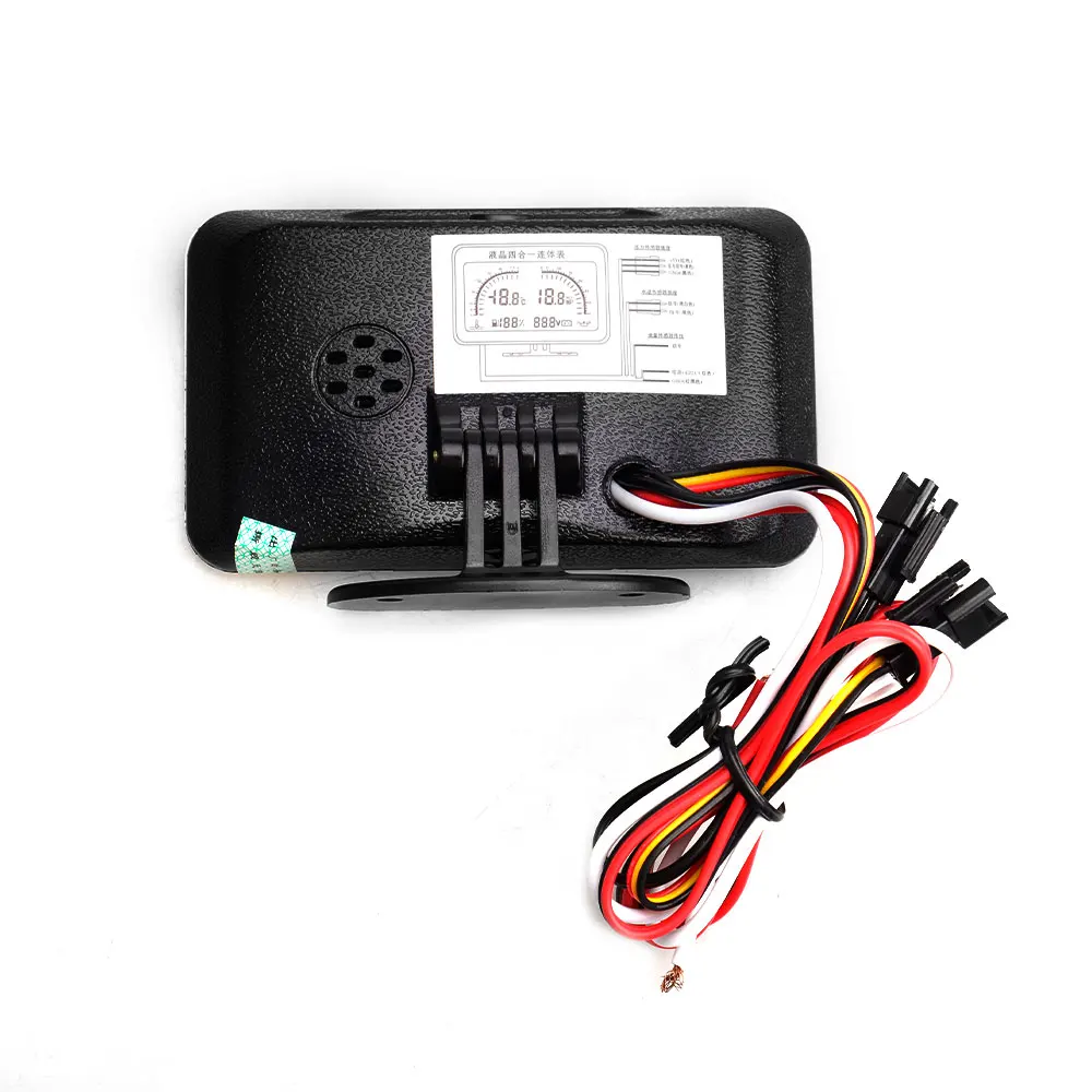 Voltímetro presión aceite motor LCD 4 en 1 12V/24V universal - imagen 5