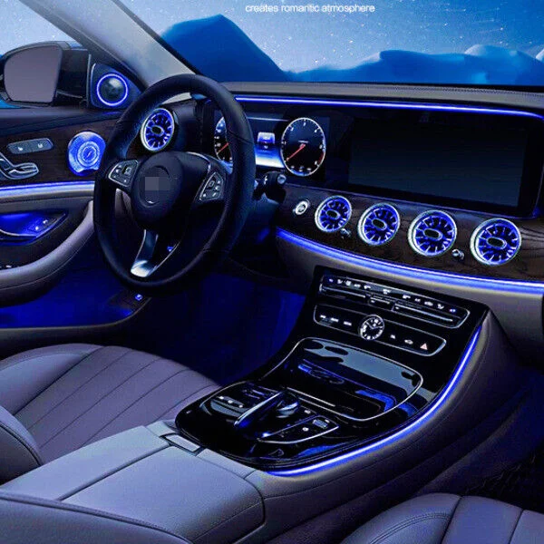 Gran oferta de accesorios de Interior de coche, altavoz Tweeter, sistema de luz de ambiente W205, ventilación de aire frontal para Clase C W205