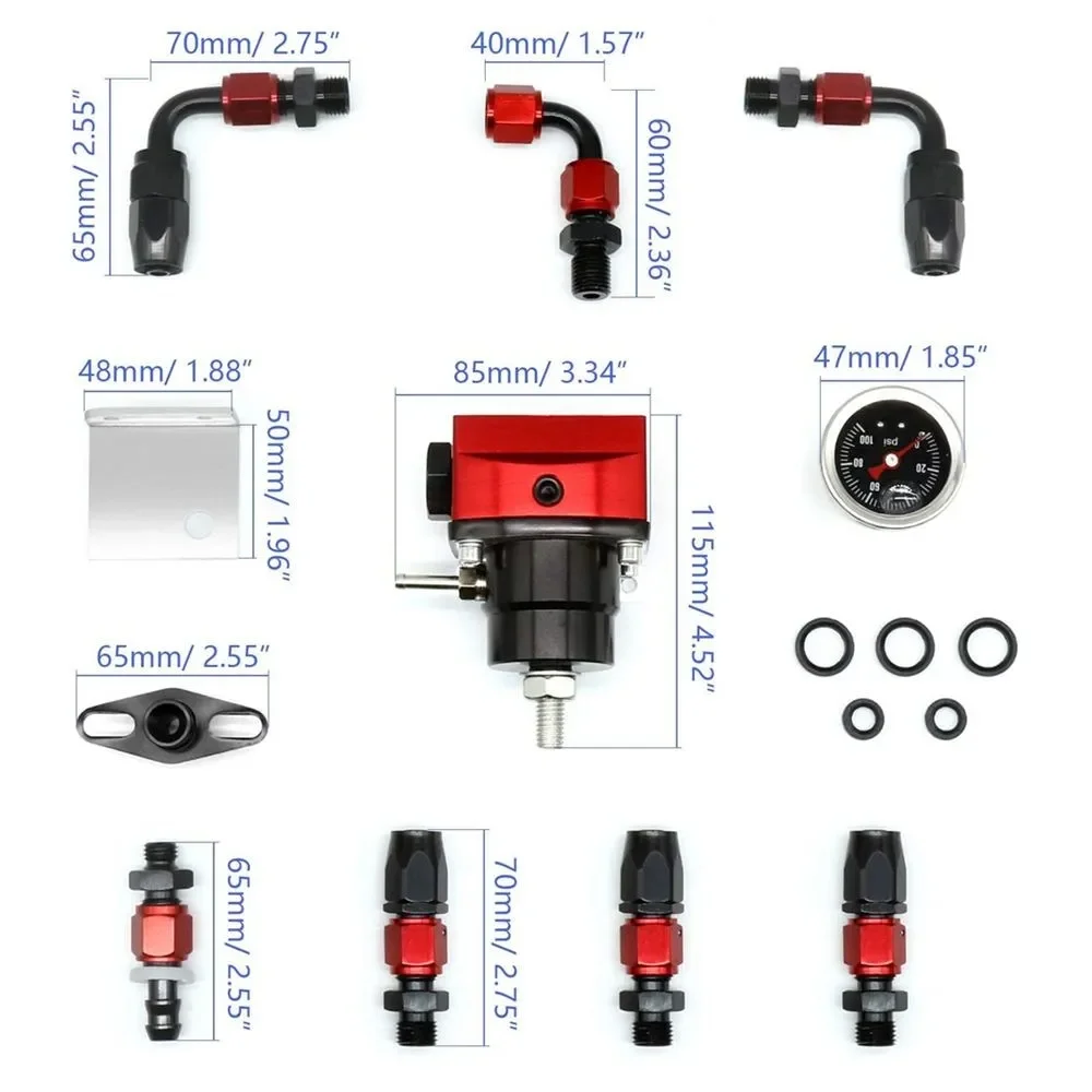 FPR AN6 Regulador de presión para combustible ajustable 7MGTE Supra - imagen 2