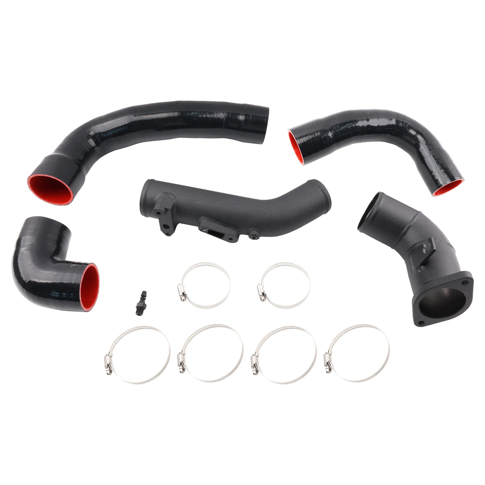 Tubo de carga intercooler aluminio, silicona - Honda Civic Type R 2.0T - imagen 4