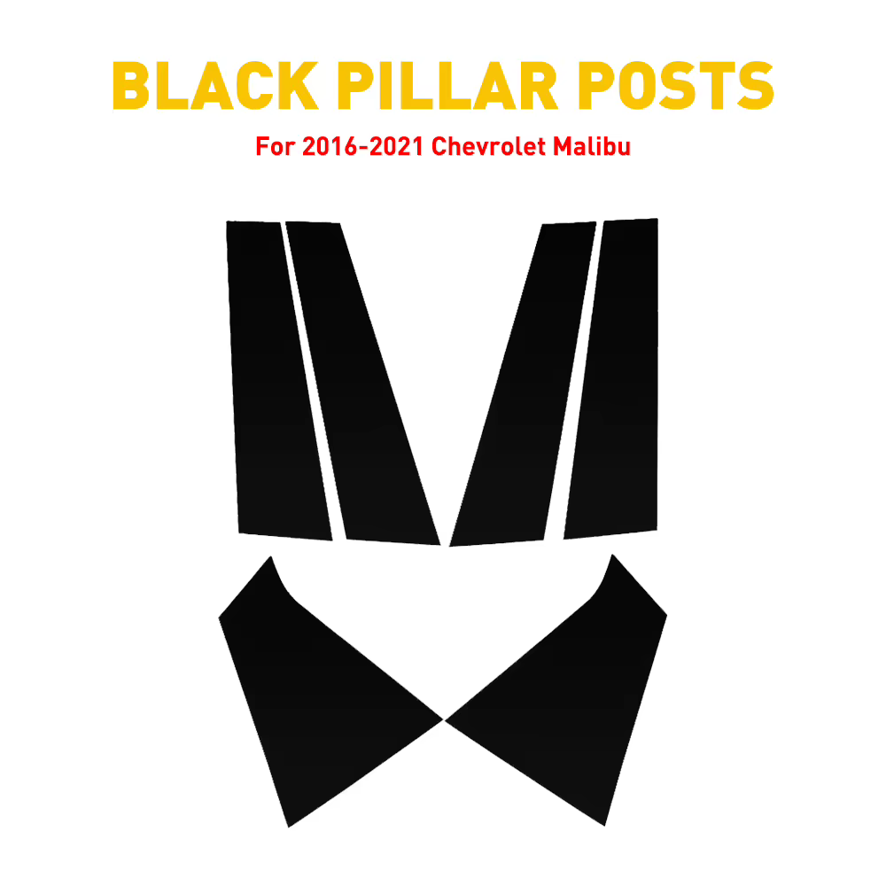 Kit de embellecedores negros para pilares de ventana