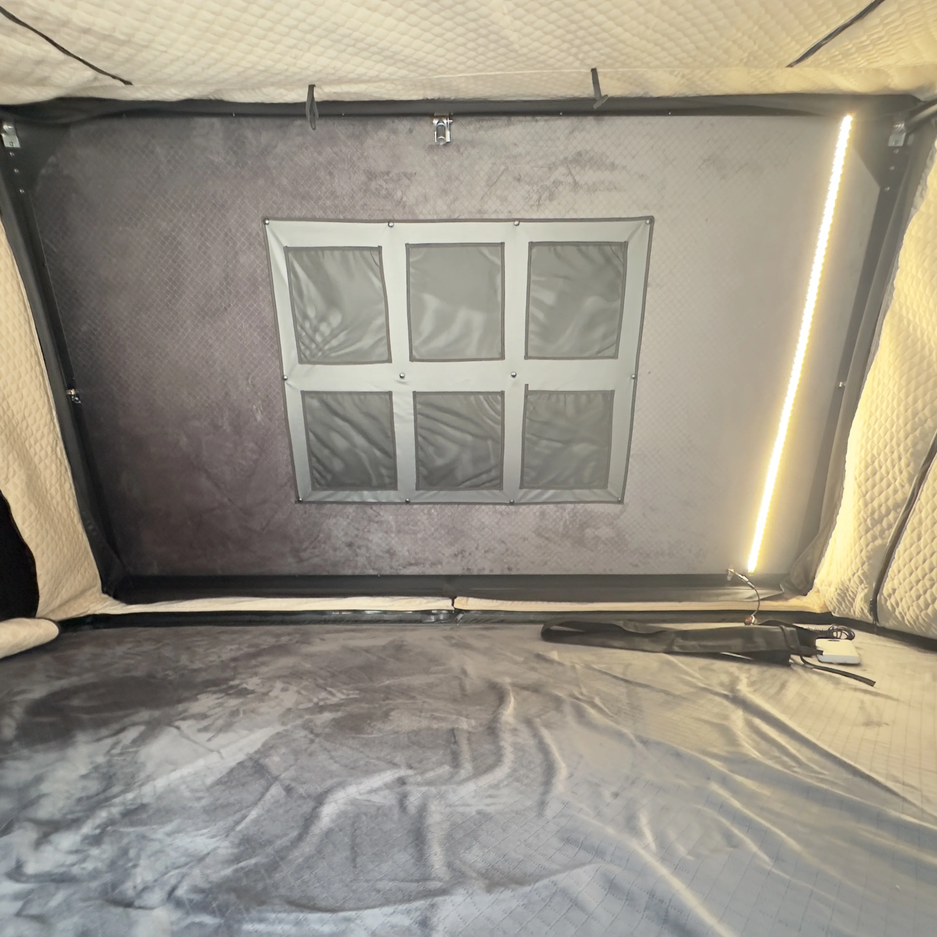 Tienda de campaña para techo de coche de aluminio 4x4, tienda superior impermeable para techo, tienda lateral abierta para 3-4 personas, tienda para techo de carcasa dura - imagen 4