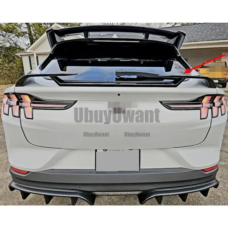 Alerón trasero ABS efecto fibra de carbono Ford Mustang Mach-E 2021+ - imagen 2