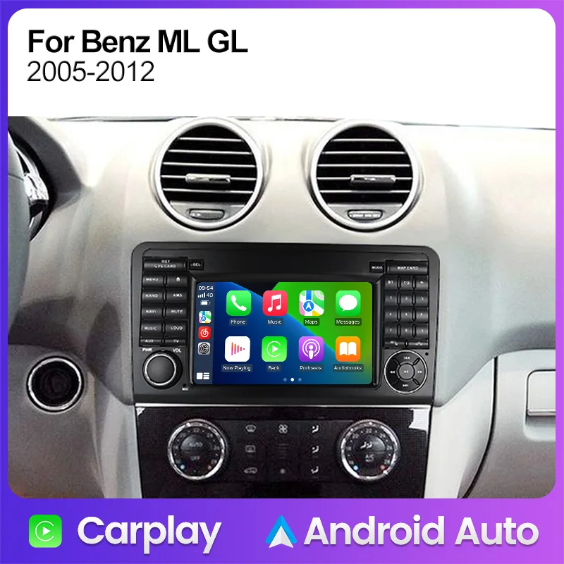 MEKEDE Radio Android CarPlay para Mercedes ML/GL W164 X164