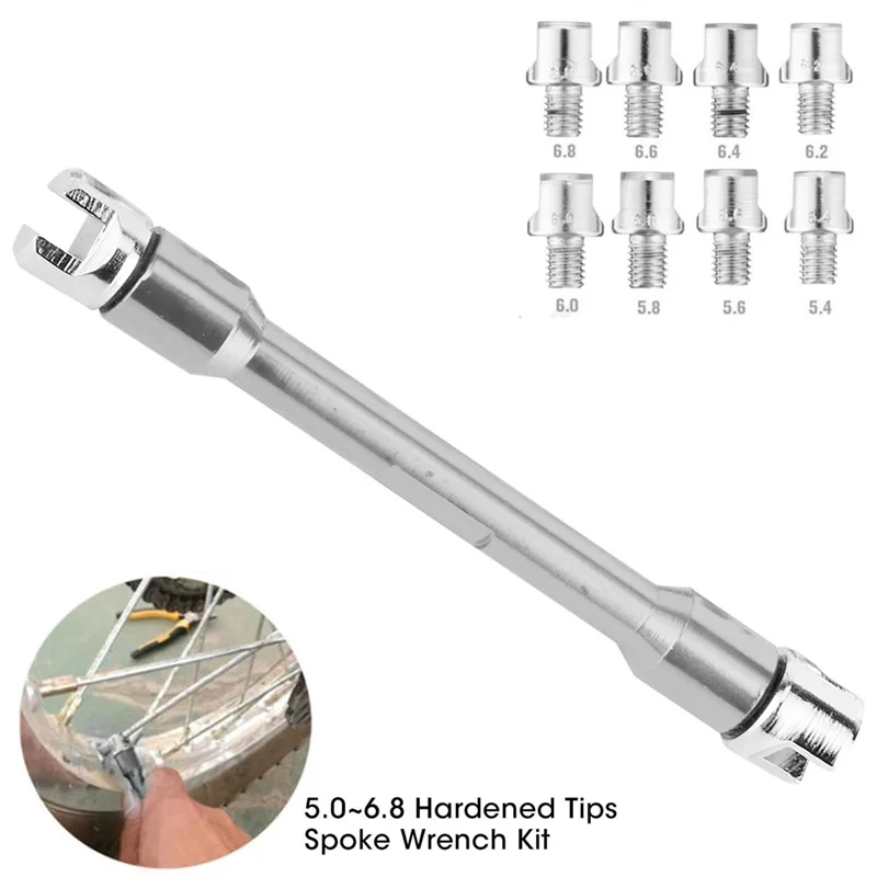 Llave radios CNC con mango moto – juego reparación 5-6,8 mm - imagen 2