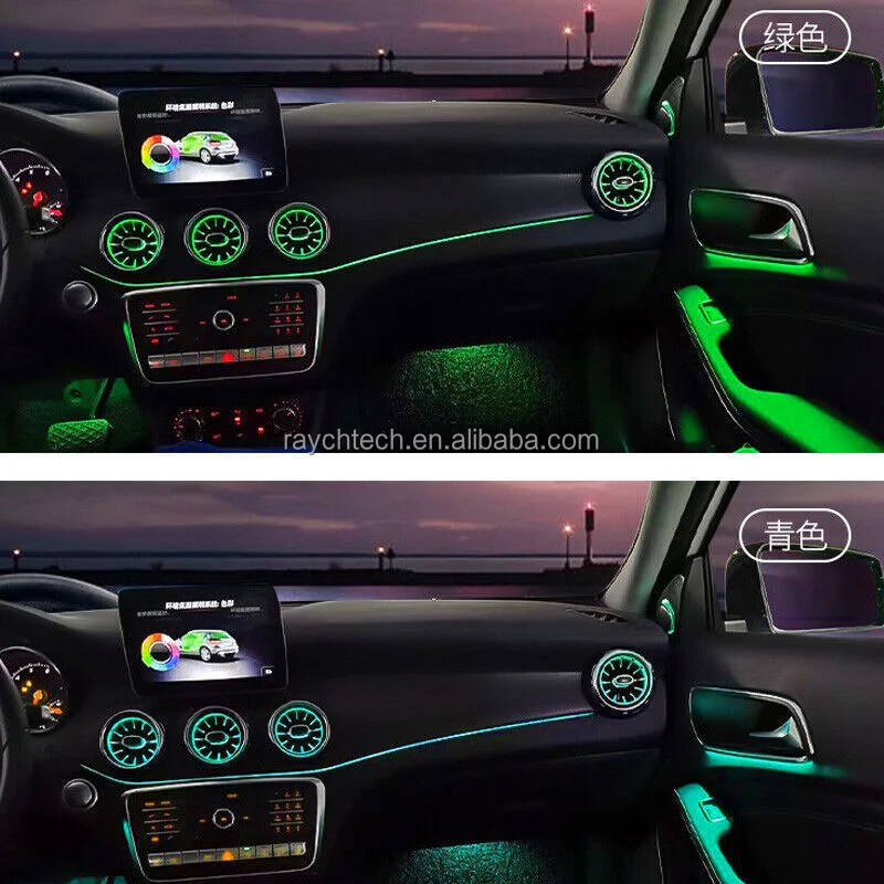 Gran oferta de accesorios de Interior de coche, altavoz Tweeter, sistema de luz de ambiente W205, ventilación de aire frontal para Clase C W205 - imagen 4