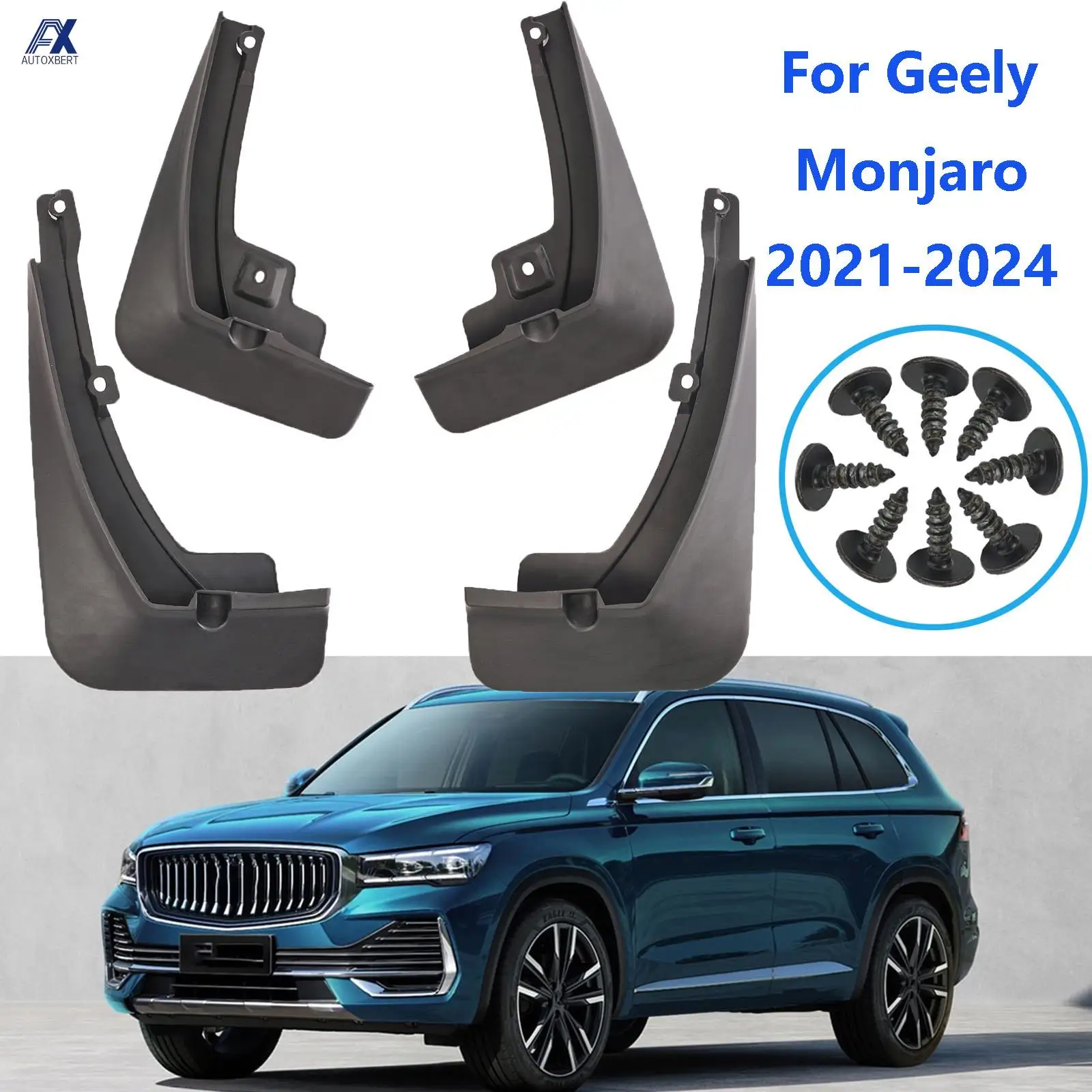4X guardabarros para Geely Xingyue L Monjaro 2021 - 2024 protector contra salpicaduras guardabarros cubierta protectora delantera trasera 2022 2023