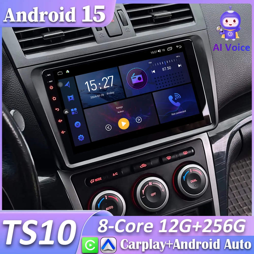Radio CarPlay y Android Auto para Mazda 6 GH 2008-2012 con WiFi