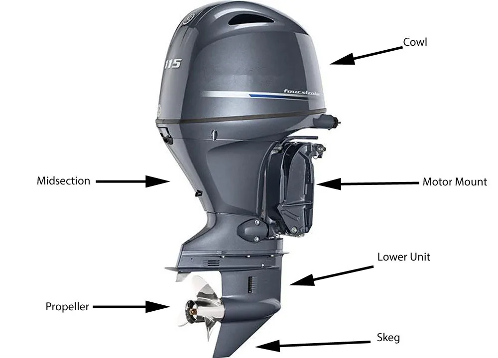Control remoto y panel del fueraborda Yamaha 50HP