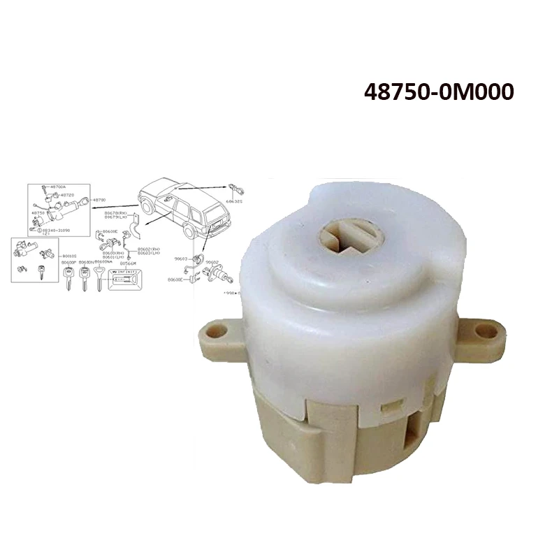 Interruptor de arranque Nissan Micra K12 Qashqai 2002-2013 OEM 48750-0M010 - imagen 2