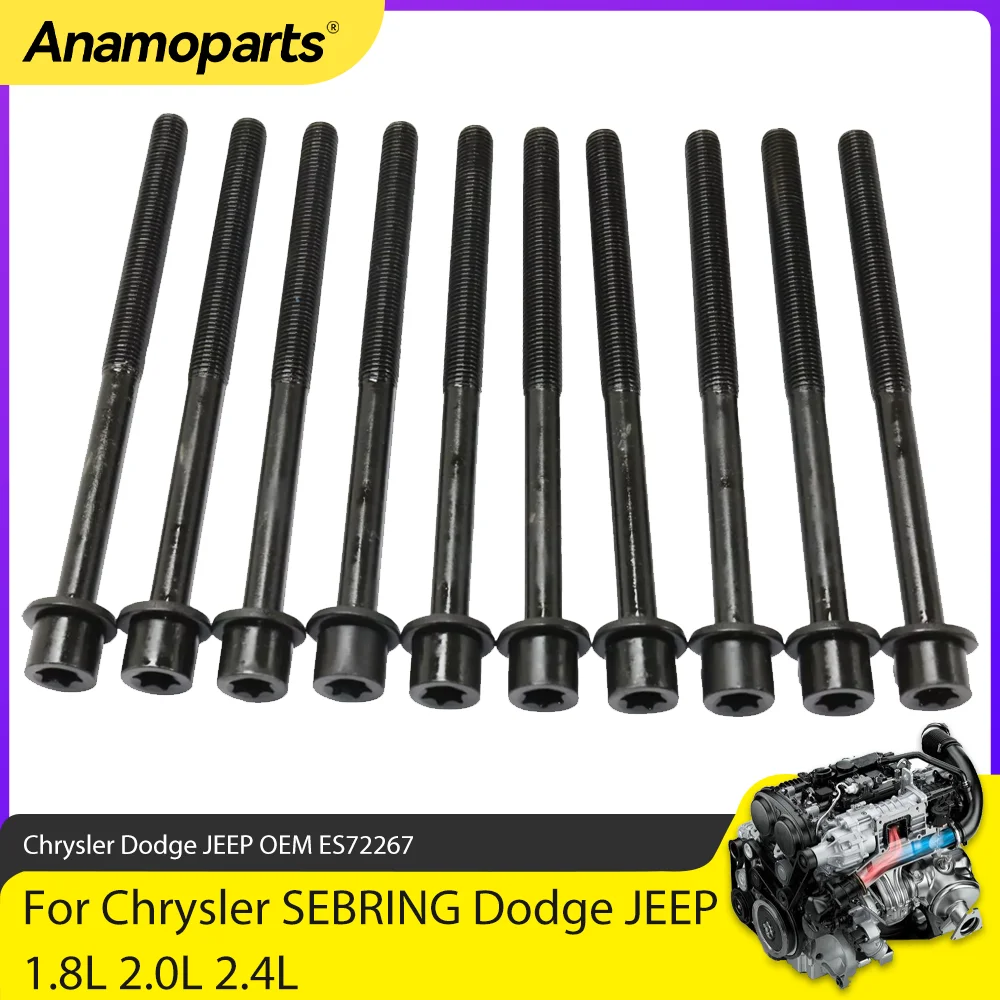 Juego de pernos de culata Anamoparts para motores Chrysler, Dodge y Jeep