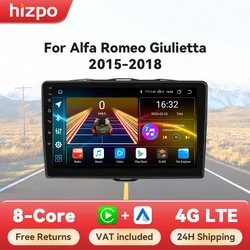 Radio Android Auto Hizpo CarPlay para Alfa Romeo Giulietta 2015-2018