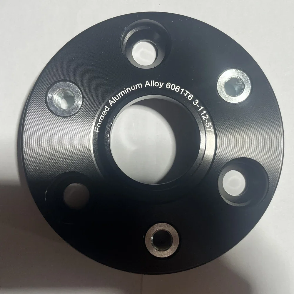 2 uds adaptadores de rueda espaciadores PCD 3x112 diámetro central 57,1mm pernos de terminal M12x1,5 espesor 20/25/30/35mm - imagen 5