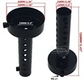 2x Black Long 60mm