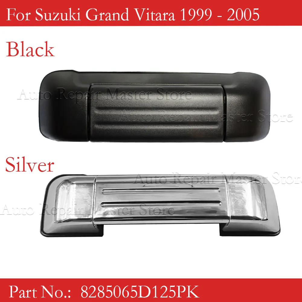 8285065D125PK Manija puerta trasera Suzuki Grand Vitara negro/plateado - imagen 2
