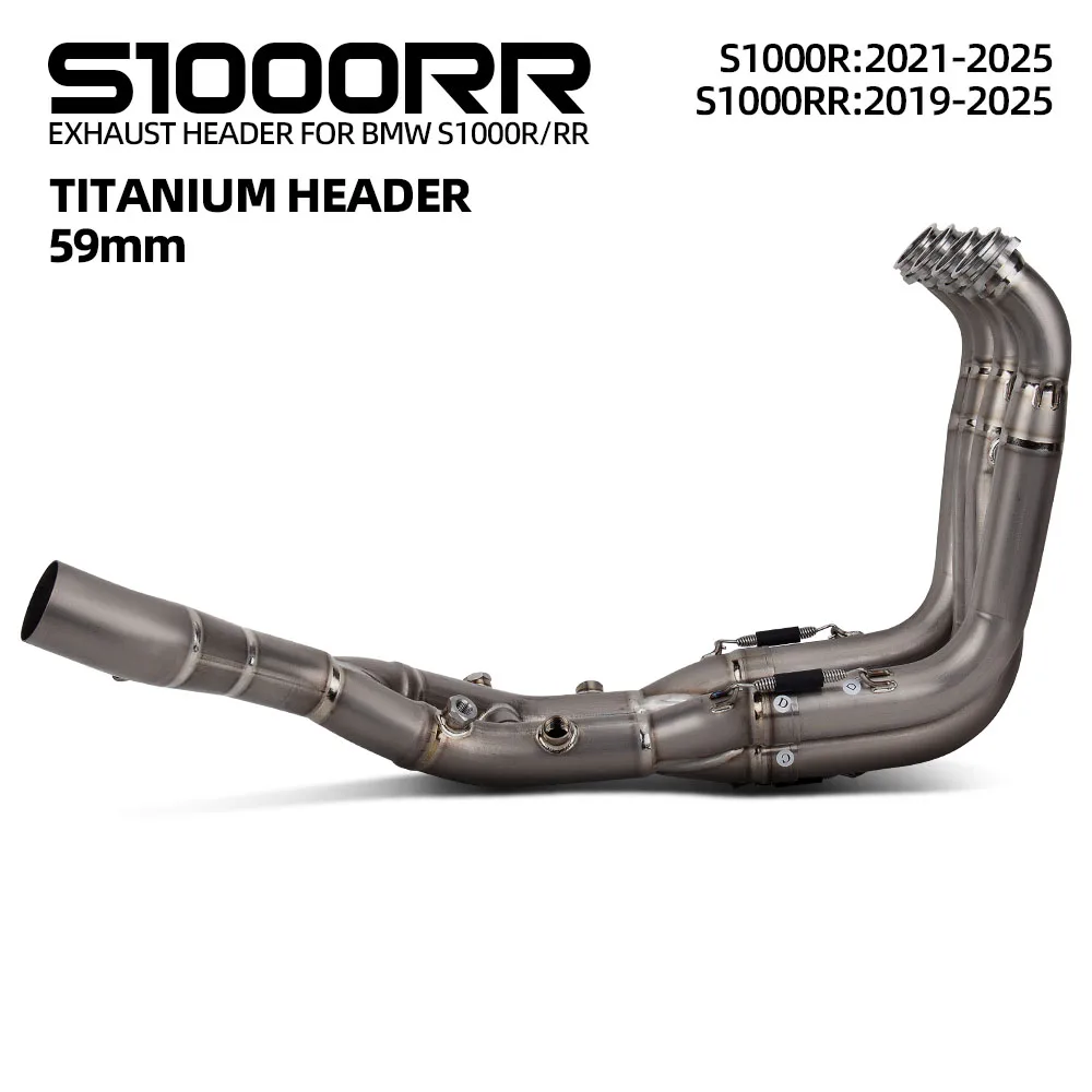 Tubo de conexión frontal de Escape de motocicleta