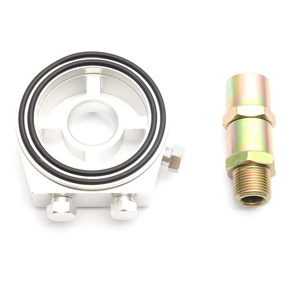 Placa sándwich universal de aluminio para filtro de aceite y sensor - imagen 3