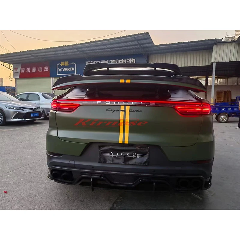 Alerón de fibra de carbono para Porsche Cayenne Coupé 2020-2022 - imagen 2