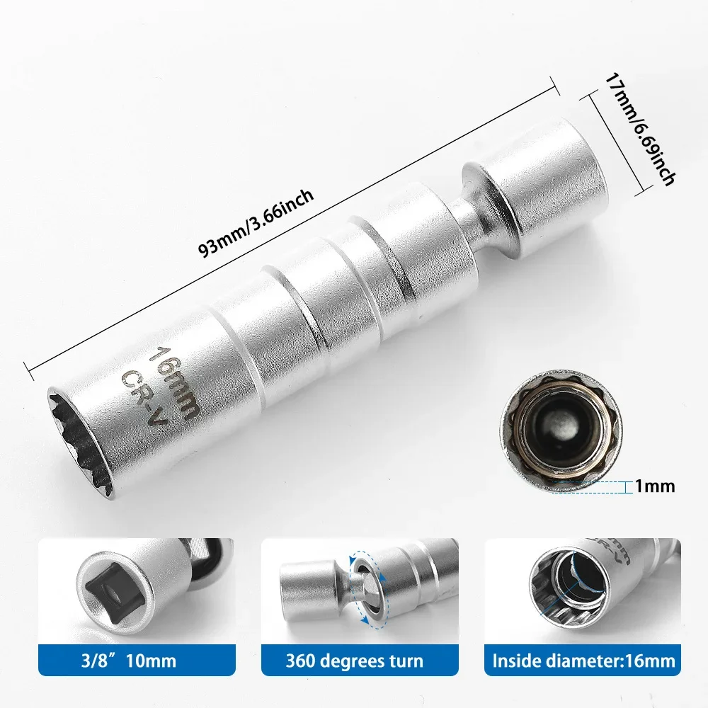 Set con piezas para 14mm y 16mm