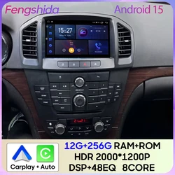 Radio navegador Android 15 CarPlay para Opel Insignia y Buick Regal