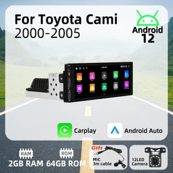 Radio multimedia Android Auto para Toyota Cami 2000-2005 con Carplay