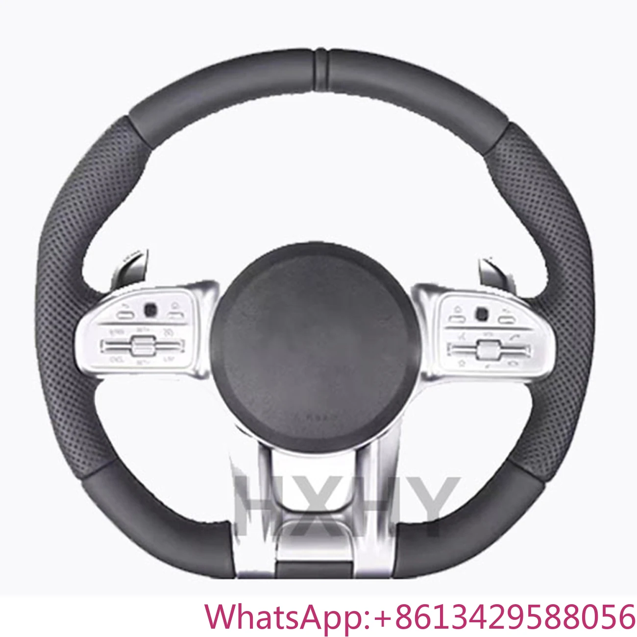 Volante de fibra de carbono para Benz Mercedes AMG a B C E GLS GLA S C63 W205 W204 W213 2012-2021 volante personalizado