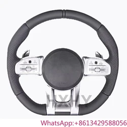 Volante de fibra de carbono para Benz Mercedes AMG a B C E GLS GLA S C63 W205 W204 W213 2012-2021 volante personalizado