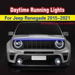 Luz diurna LED flexible de 12 V para Jeep Renegade 2015-2021