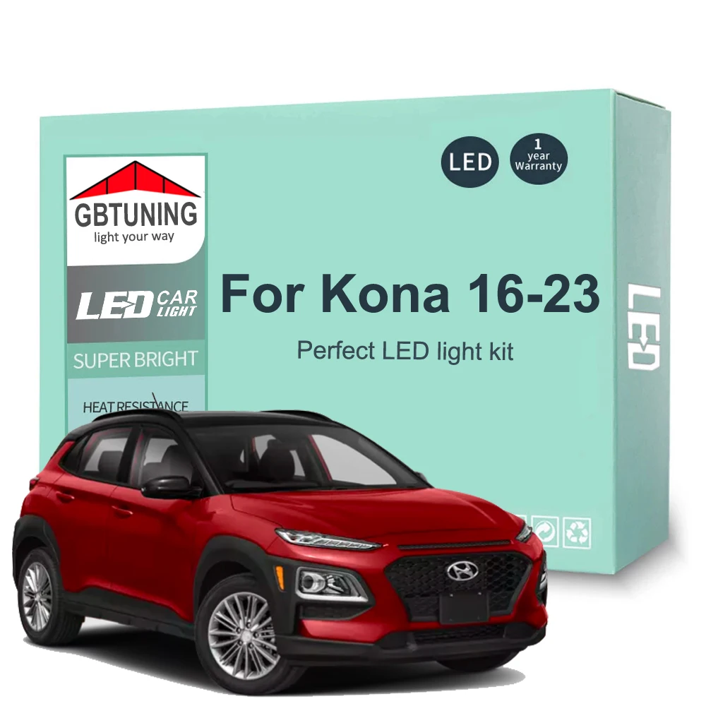 Kit bombillas LED Canbus interior techo maletero Hyundai Kona (2016-2023)