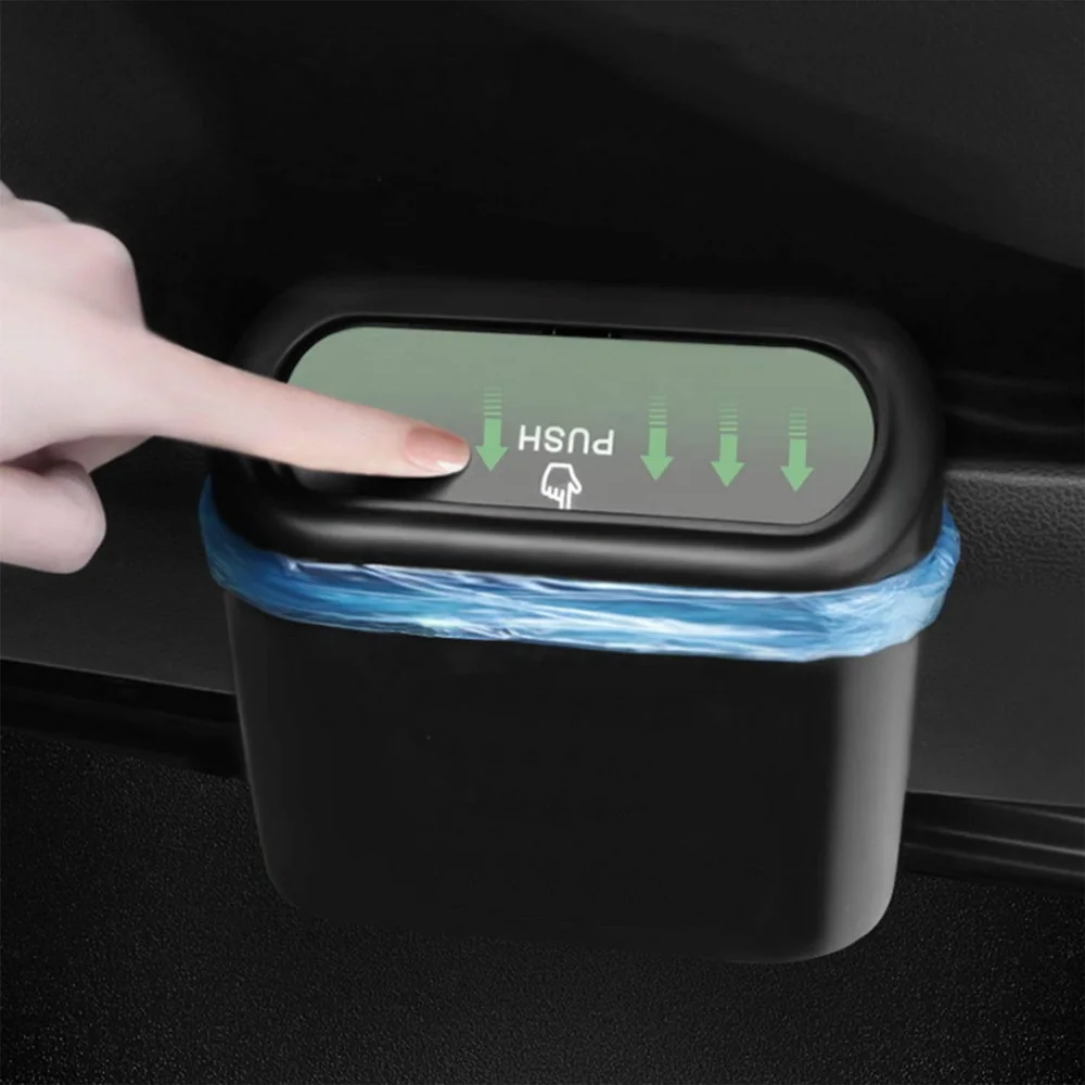 Cubo de basura para coche con tapa impermeable – Compatible Tesla - imagen 3