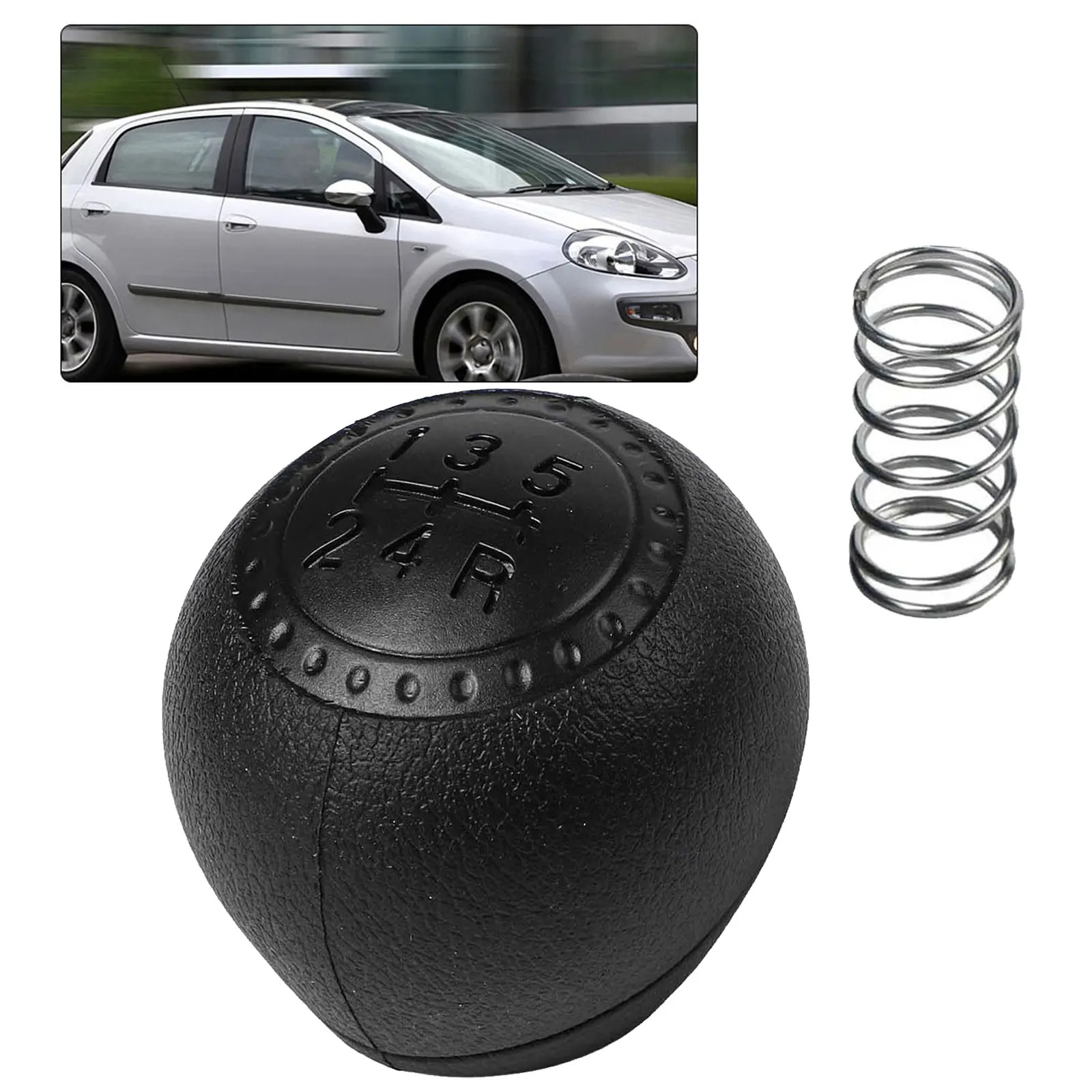Perilla de cambio 5 velocidades con resorte Fiat Punto 188 - imagen 3