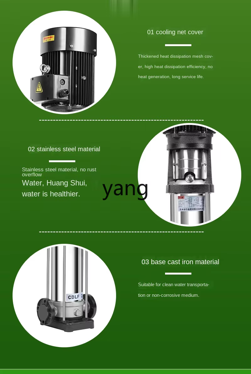 Bomba centrífuga vertical multietapa CXX de acero inoxidable - imagen 3