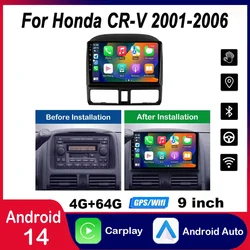 Pantalla multimedia para Honda CR‑V con CarPlay y Android Auto, AHD
