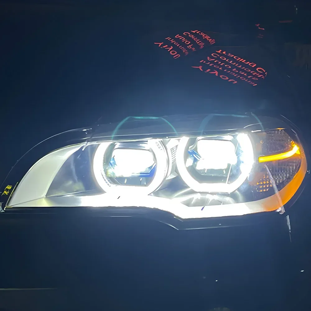 Faros LED BMW X5 E70 30i 35i 40i 2007-2013 con lente proyector y DRL - imagen 5