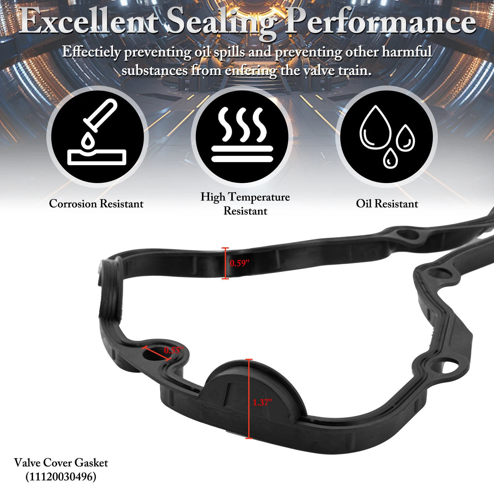 Kit juntas tapa de válvulas BMW E46 E60 E83 X3 X5 Z4 - imagen 3
