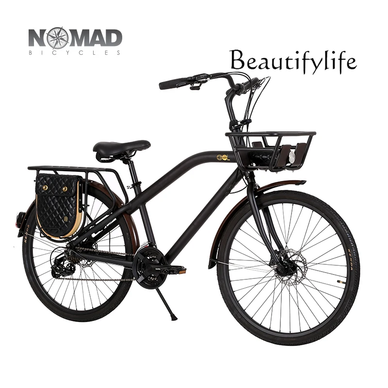 Scooter de viajero urbano, freno de disco, aleación de aluminio, hombres y mujeres, coche de carretera retro para adultos, coche de velocidad variable - imagen 5