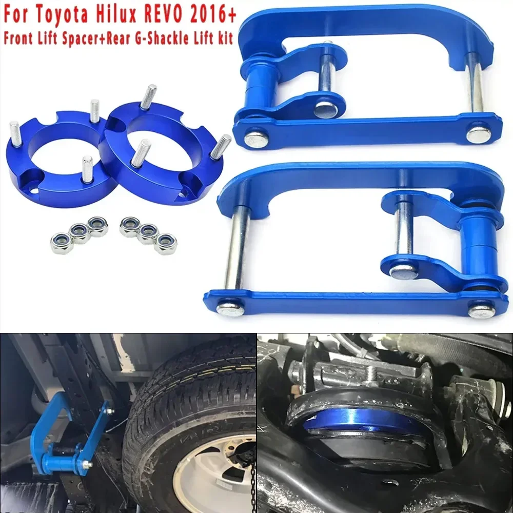 Kit de elevación Toyota Hilux Revo 2016: suplementos y grilletes