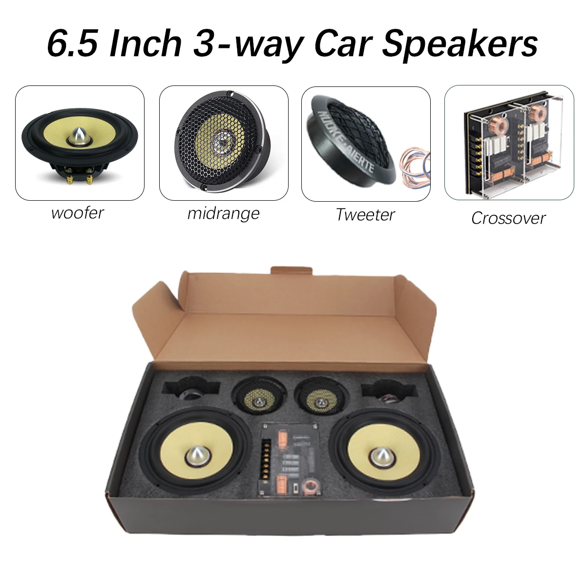 Kit altavoces coche 3 vías 6,5 pulgadas - imagen 5