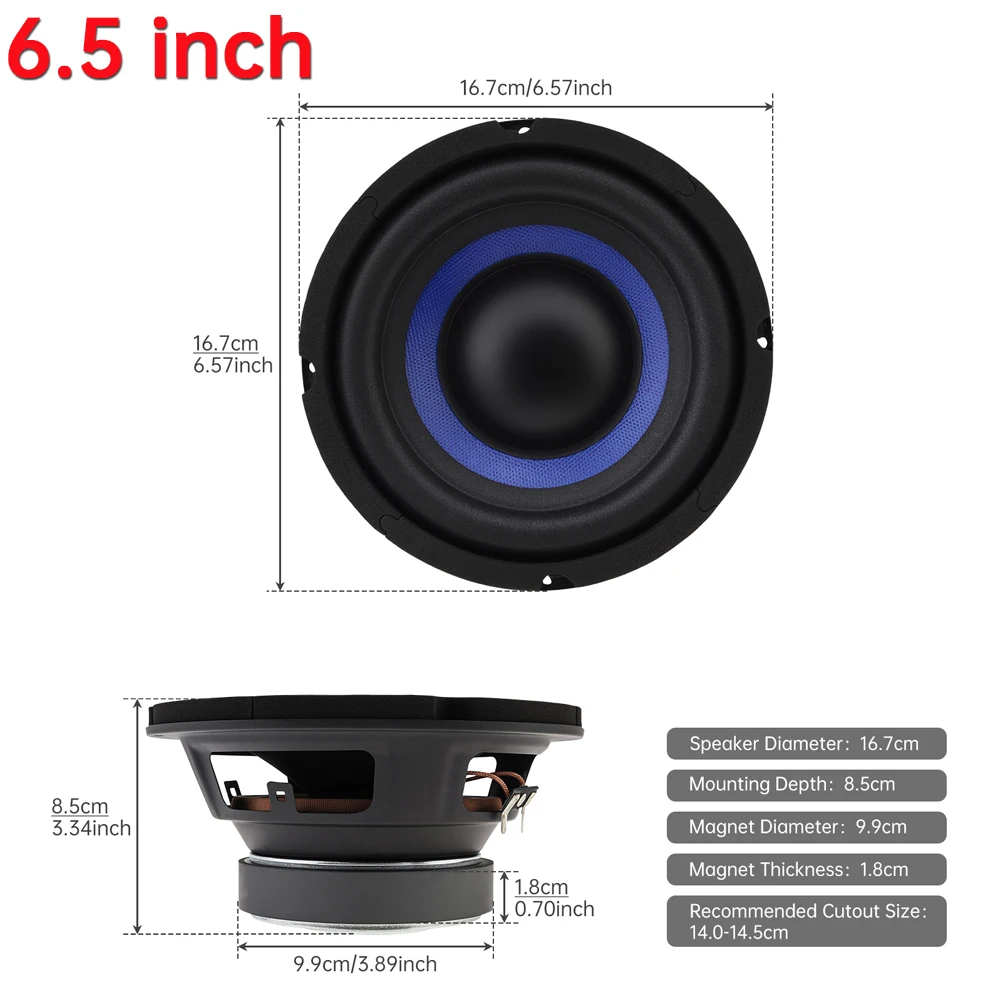 Instalación del woofer en un sistema de audio