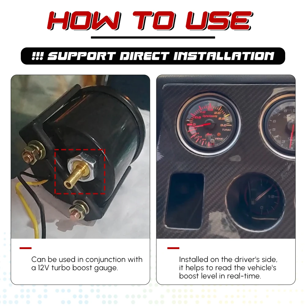 Sensor Turbo Boost para medidor digital