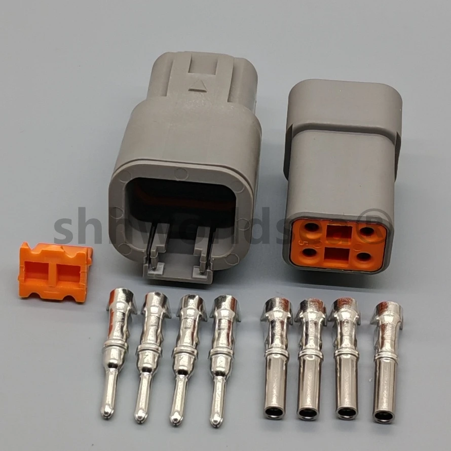 Shhworldsea Conector DTP 4 pines macho y hembra estanco para Cummins - imagen 3