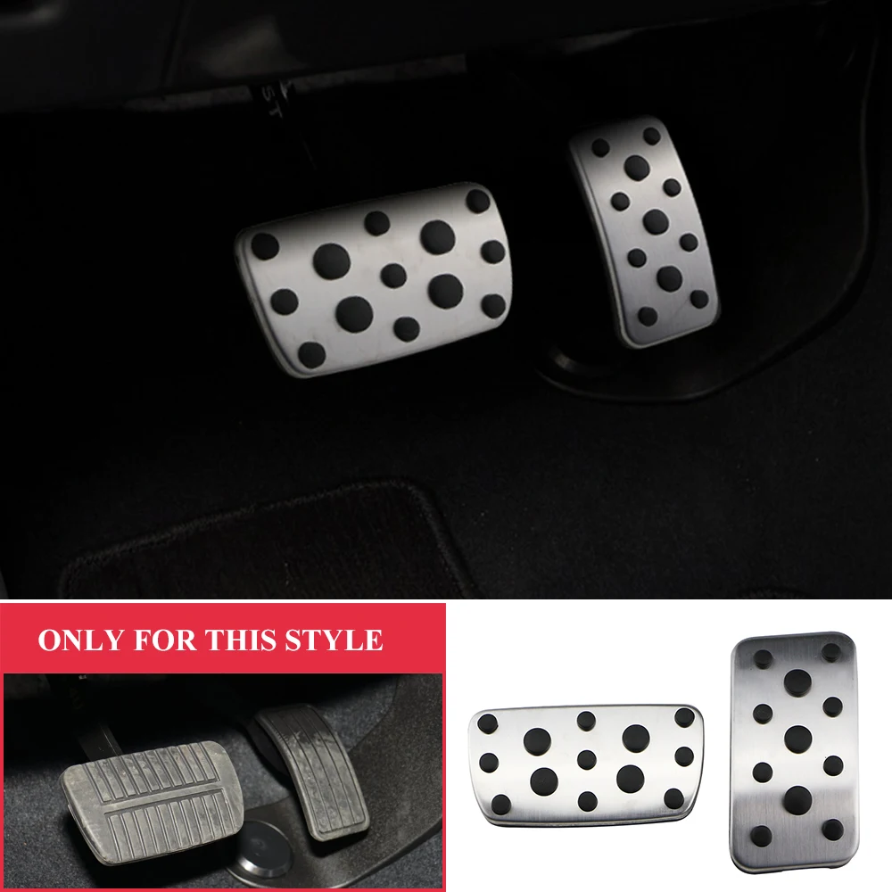 Cubiertas de pedales de acero inoxidable para Subaru