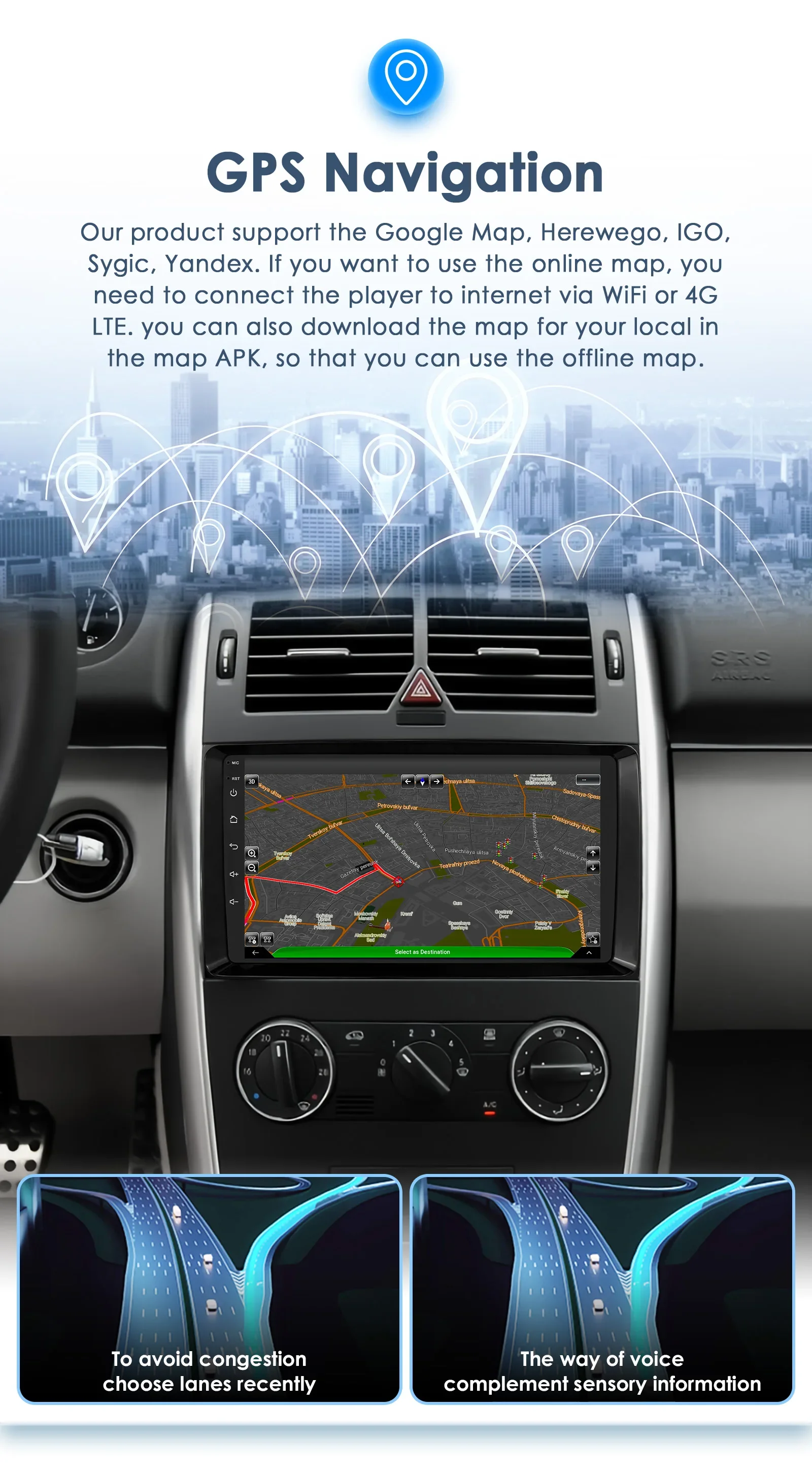 Autorradio Android 13 para Mercedes Vito Viano W639 W906 con CarPlay - imagen 4
