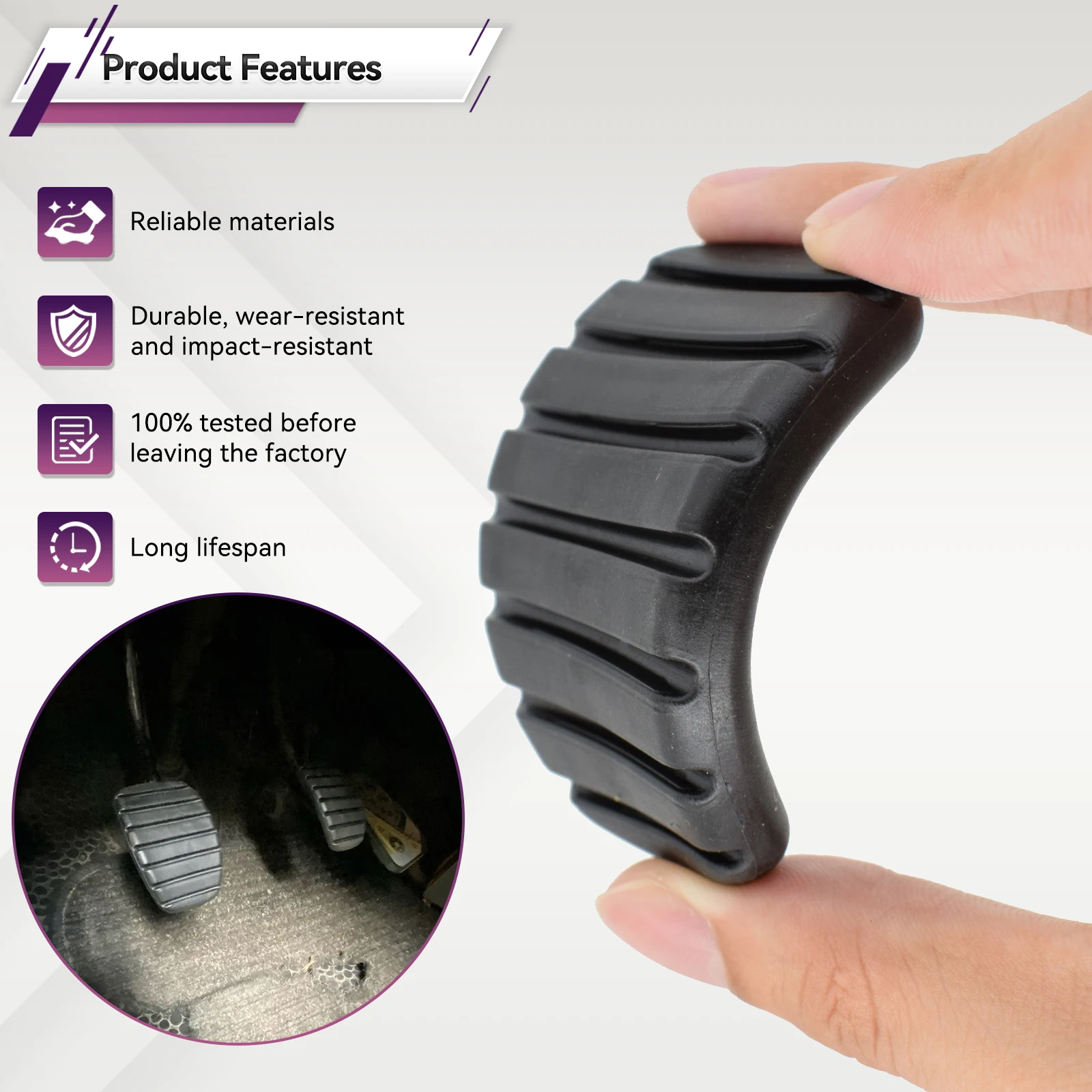 Cubierta de goma para pedal de freno y embrague – Renault Clio, Megane - imagen 5