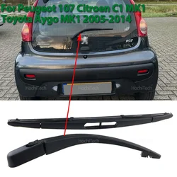 Brazo limpiaparabrisas trasero para Peugeot 107, Citroën C1, Toyota Aygo
